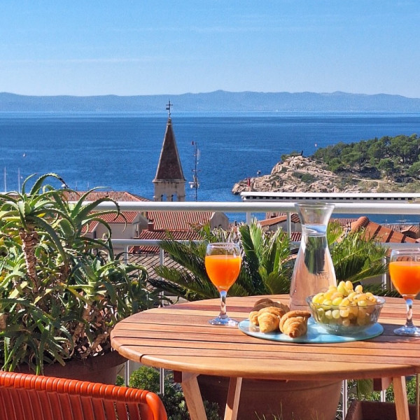 Dnevni boravak, Apartments Villa Dada Makarska, Apartmani Villa Dada Makarska s jacuzzijem i bazenom Makarska